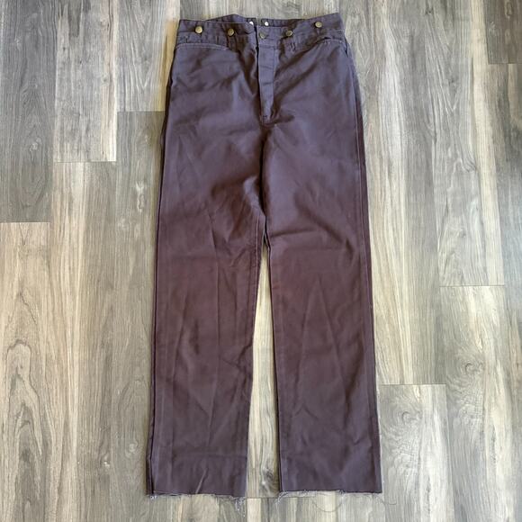 Scully Western Pants Men's Size 34x32 Brown Rockabilly Range Wear - Picture 1 of 8